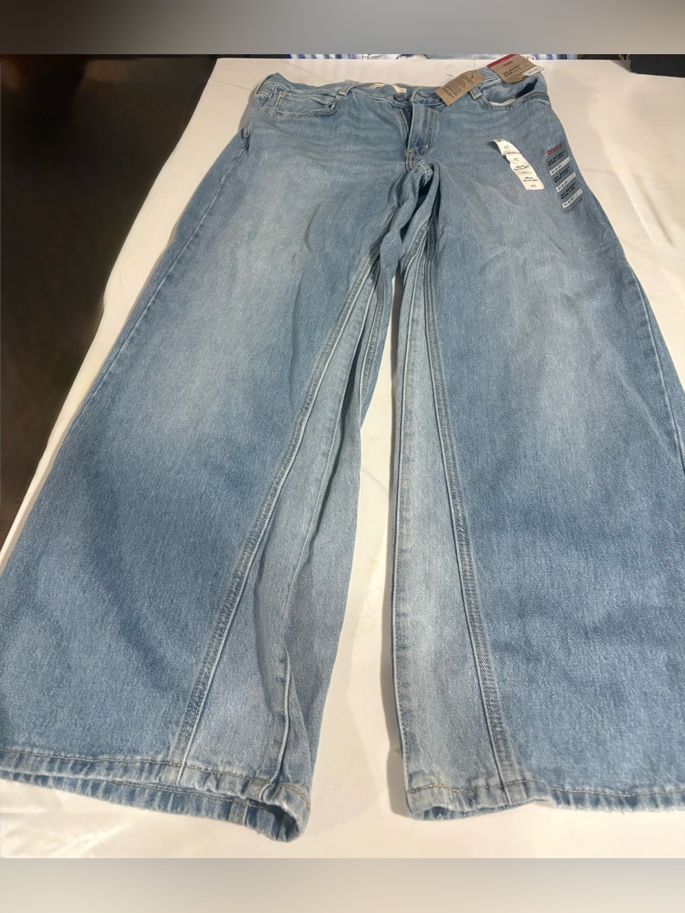 Levi's Light Blue Wide-Leg Flare Jeans